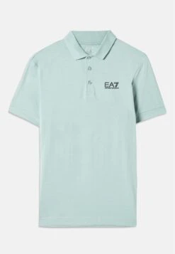 EA7 Emporio Armani TRAIN CORE - Polo Shirt - Blue Surf -Total Wear Store ea812eabc6964063bdfc7ee7aece2e22