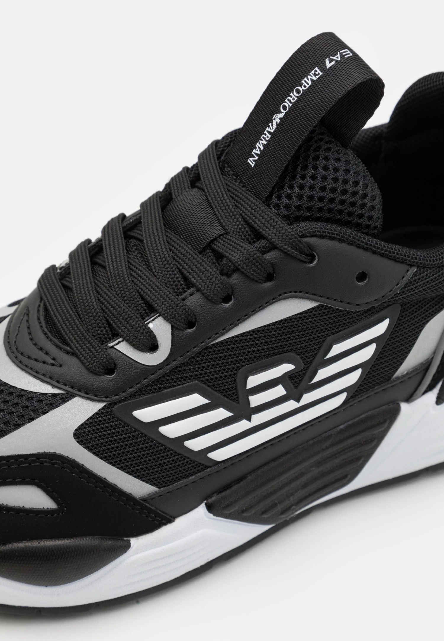 EA7 Emporio Armani Ace Runner Unisex - Trainers - Black/Silver 8 EA7 Emporio Armani Ace Runner Unisex - Trainers - Black/Silver - Image 6