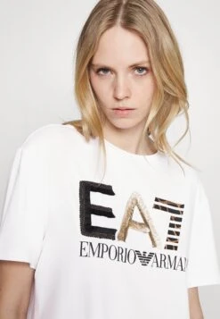 EA7 Emporio Armani P28 - Print T-Shirt - White -Total Wear Store eb319746b5bf4fda8925f5c587619da9