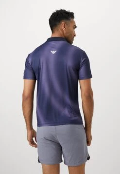 EA7 Emporio Armani TENNIS PRO GRAPHIC - Polo Shirt - Blue Shade -Total Wear Store ec2aa8beb74e4bacb41d03eab34ebd9e