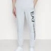 EA7 Emporio Armani Trouser - Tracksuit Bottoms - Light Grey 1 EA7 Emporio Armani Trouser - Tracksuit Bottoms - Light Grey -Total Wear Store ecd83806e10e4e2f93e910965f9a55f9