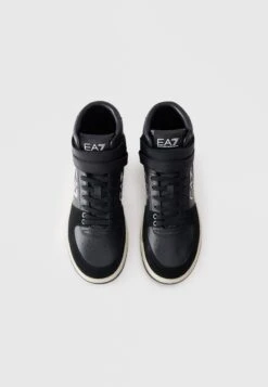 EA7 Emporio Armani BASELINE UNISEX - High-top Trainers - Black/asphalt/off-white -Total Wear Store ed42a412ee4f409691ff6f91806c19db