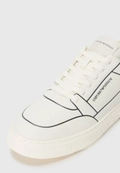 Emporio Armani Trainers - Off White/black -Total Wear Store ed9b47e984d3470eb76d130d6c0dd3d7