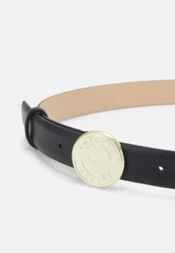 Emporio Armani BELT CIRCLE CLASP - Belt - Black -Total Wear Store ee37897c566f4a56835e0b1d0c04b84c