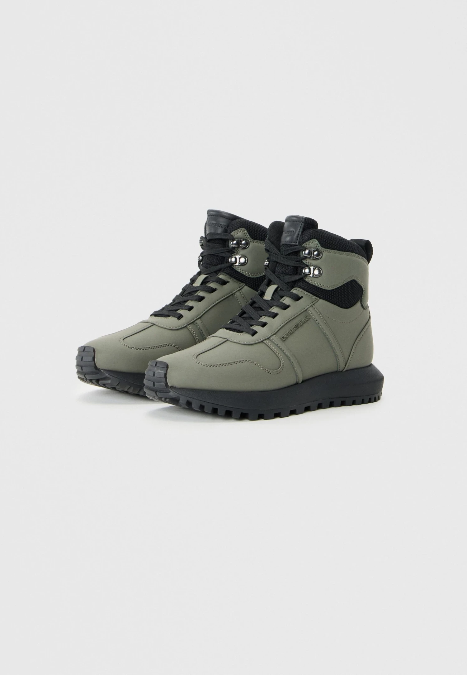 Emporio Armani DUSTY - High-top Trainers - Olive/black 4 Emporio Armani DUSTY - High-top Trainers - Olive/black - Image 2
