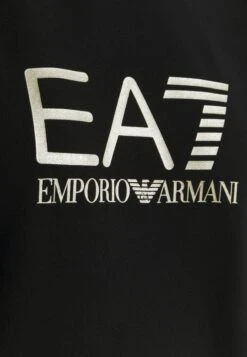 EA7 Emporio Armani Hoodie - Black/Light Gold -Total Wear Store eed5330faa5e4563bfee6819af4efbbd