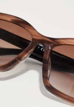 Emporio Armani Sunglasses - Shiny Striped Brown -Total Wear Store ef1038a01df340b28cefdfac47cc4c5f