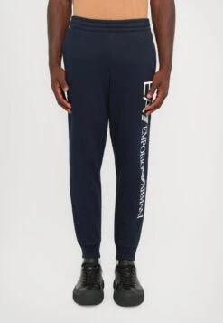 EA7 Emporio Armani TRAIN LOGO SERIES PANTS - Tracksuit Bottoms - Blue/white