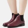 Emporio Armani Boot - Classic Ankle Boots - Bordeaux/Nero
