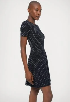 Emporio Armani DRESS - Jumper Dress - Navy Blue Fancy -Total Wear Store f027648c8aa342b8acf9714c9380d3ba