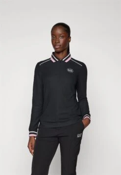 EA7 Emporio Armani GOLF PRO - Long Sleeved Top - Black Beauty