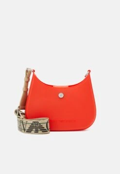 Emporio Armani Recycled Womans Mini Bag - Across Body Bag - Rosso/Beige