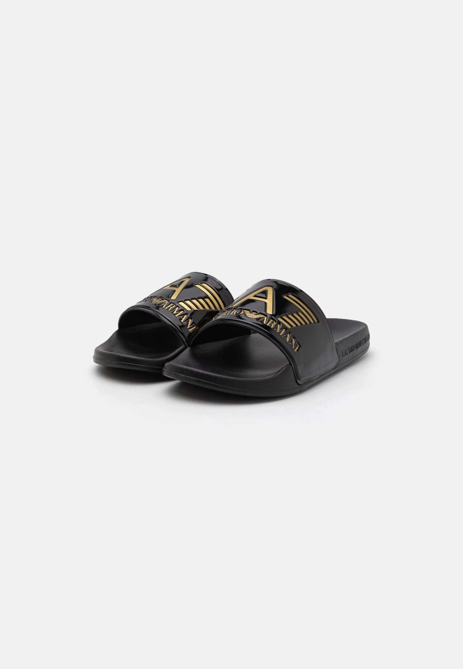 EA7 Emporio Armani UNISEX - Pool Slides - Black/gold 4 EA7 Emporio Armani UNISEX - Pool Slides - Black/gold - Image 2