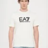 EA7 Emporio Armani TRAIN VISIBILITY TEE - Print T-shirt - Cream/black 1 EA7 Emporio Armani TRAIN VISIBILITY TEE - Print T-shirt - Cream/black -Total Wear Store f20f2e99b3d94db881628a75e8165451