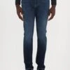 Emporio Armani POCKETS PANT - Straight Leg Jeans - Medium Blue Denim