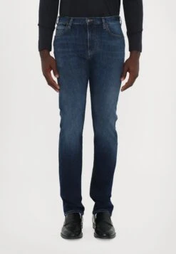 Emporio Armani POCKETS PANT - Straight Leg Jeans - Medium Blue Denim