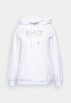 EA7 Emporio Armani Sweatshirt - White/Gold-Coloured -Total Wear Store f2c0a4e693204521bba3fc7aa3e05830