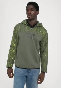 EA7 Emporio Armani LOGO SERIES HOODIE GRAPHIC - Sweatshirt - Beetle -Total Wear Store f358bd4acad9437ea1a052769bdec856