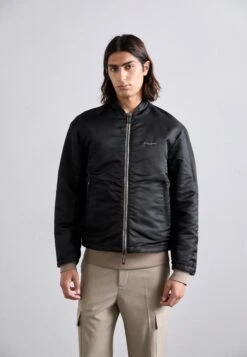 Emporio Armani BLOUSON JACKET - Bomber Jacket - Gray/off White -Total Wear Store f36a1de594d24ef4afe82fe2e9aaff2c