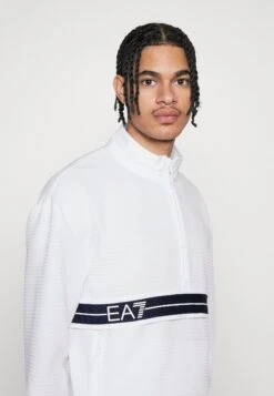 EA7 Emporio Armani Tennis Club Light - Long Sleeved Top - White -Total Wear Store f3a15a10bf0b4152a4d7cd2a2fd491cb