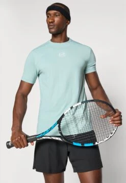 EA7 Emporio Armani TENNIS PRO TEE - Sports T-shirt - Blue Surf -Total Wear Store f41a861cf38f495fa9804f5fb65d6ad3