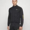 EA7 Emporio Armani Train Core Jacket - Zip-Up Sweatshirt - Black/Gold -Total Wear Store f5bbba8a4c07432a970fa9b9def3d723