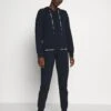 Emporio Armani Jacket And Pants With Cuffs Set - Pyjama Set - Blu Navy -Total Wear Store f5cdeb2c5433450fa6c7421458679b72