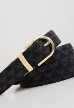 Emporio Armani Tongue Reversible Logo - Belt - Nero -Total Wear Store f5ed07a023c5478cb906805b35337461