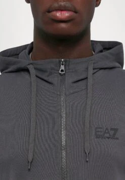 EA7 Emporio Armani TRAIN CORE HOODIE - Hoodie - Asphalt -Total Wear Store f61a76f0844d4f6fbfeed23fece428bf