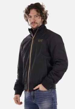 EA7 Emporio Armani Winter Jacket - Schwarz Gold -Total Wear Store f653d3a1368e4aa4b35273b0c32cc083