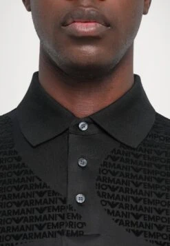 Emporio Armani Polo Shirt - Black Fancy -Total Wear Store f6b1c130e1404af0a0c0cb67f6d8ead4