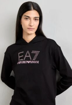 EA7 Emporio Armani Sweatshirt - Black/dusky Orchid -Total Wear Store f6c877dc44da4a32a857d513a90a23ad