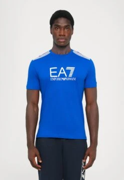 EA7 Emporio Armani TRAIN LINES TEE - Print T-shirt - Surf The Web