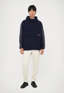 EA7 Emporio Armani TRAIN HOODIE UNISEX - Fleece Jumper - Evening Blue