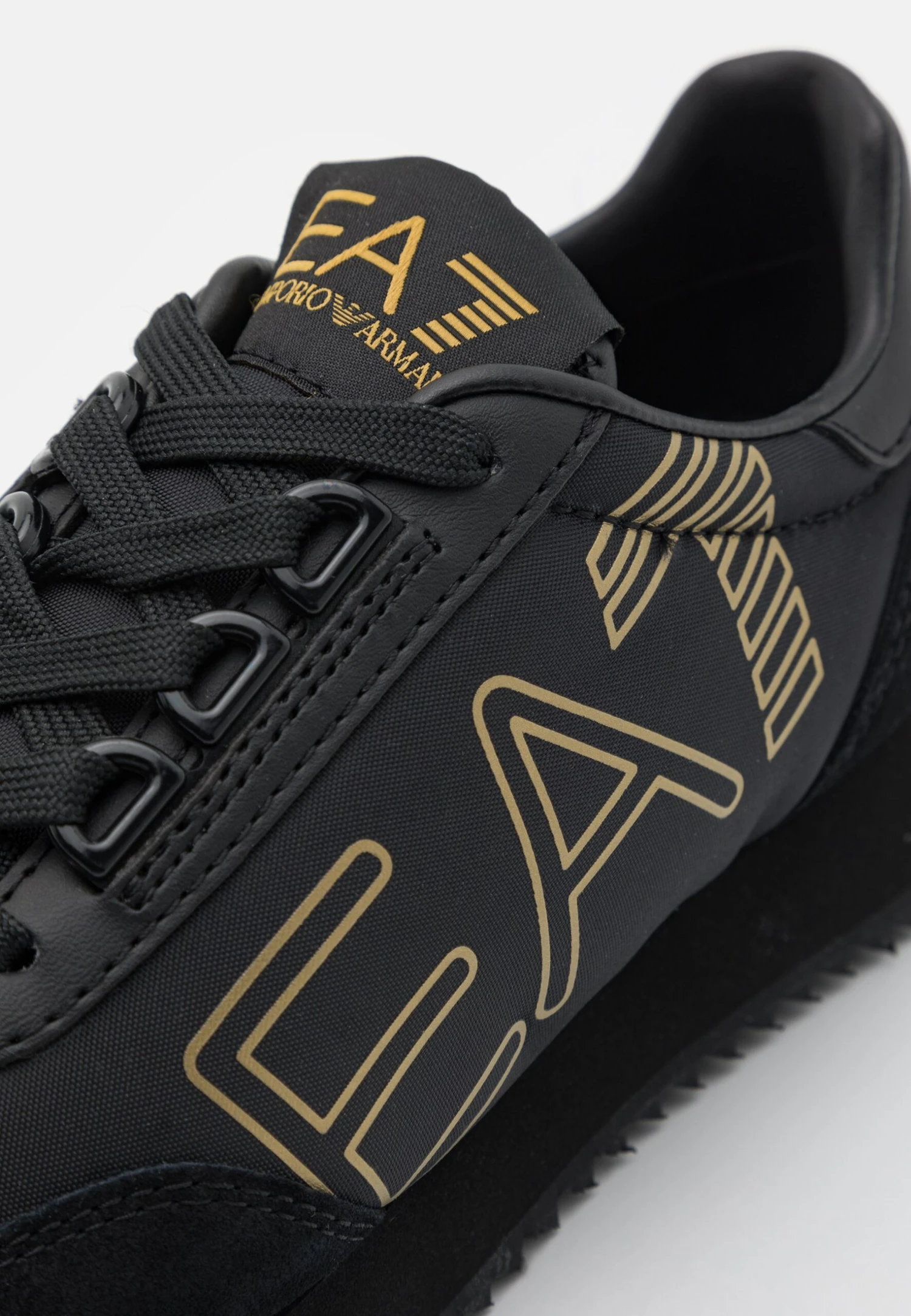 EA7 Emporio Armani Vintage Unisex - Trainers - Triple Black/Gold 8 EA7 Emporio Armani Vintage Unisex - Trainers - Triple Black/Gold - Image 6