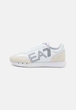 EA7 Emporio Armani VINTAGE UNISEX - Trainers - White/medieval Blu -Total Wear Store f88eef4bac674c82bd88df7179058cef 1