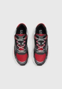 EA7 Emporio Armani CRAVE UNISEX - Trainers - Black/glacier Gray/asphalt/haute Red -Total Wear Store f9caad1e5ccb424f8509fae902261e95