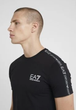 EA7 Emporio Armani Side Tape - Print T-Shirt - Black 11 EA7 Emporio Armani Side Tape - Print T-Shirt - Black -Total Wear Store fbb1ca26b40e4bfcb91c3624f819ae22