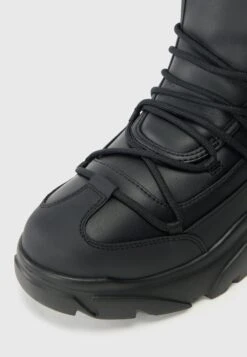 EA7 Emporio Armani FLAKES UNISEX - High-top Trainers - Full Black -Total Wear Store fbc78342885b49388f6e956e13650e68