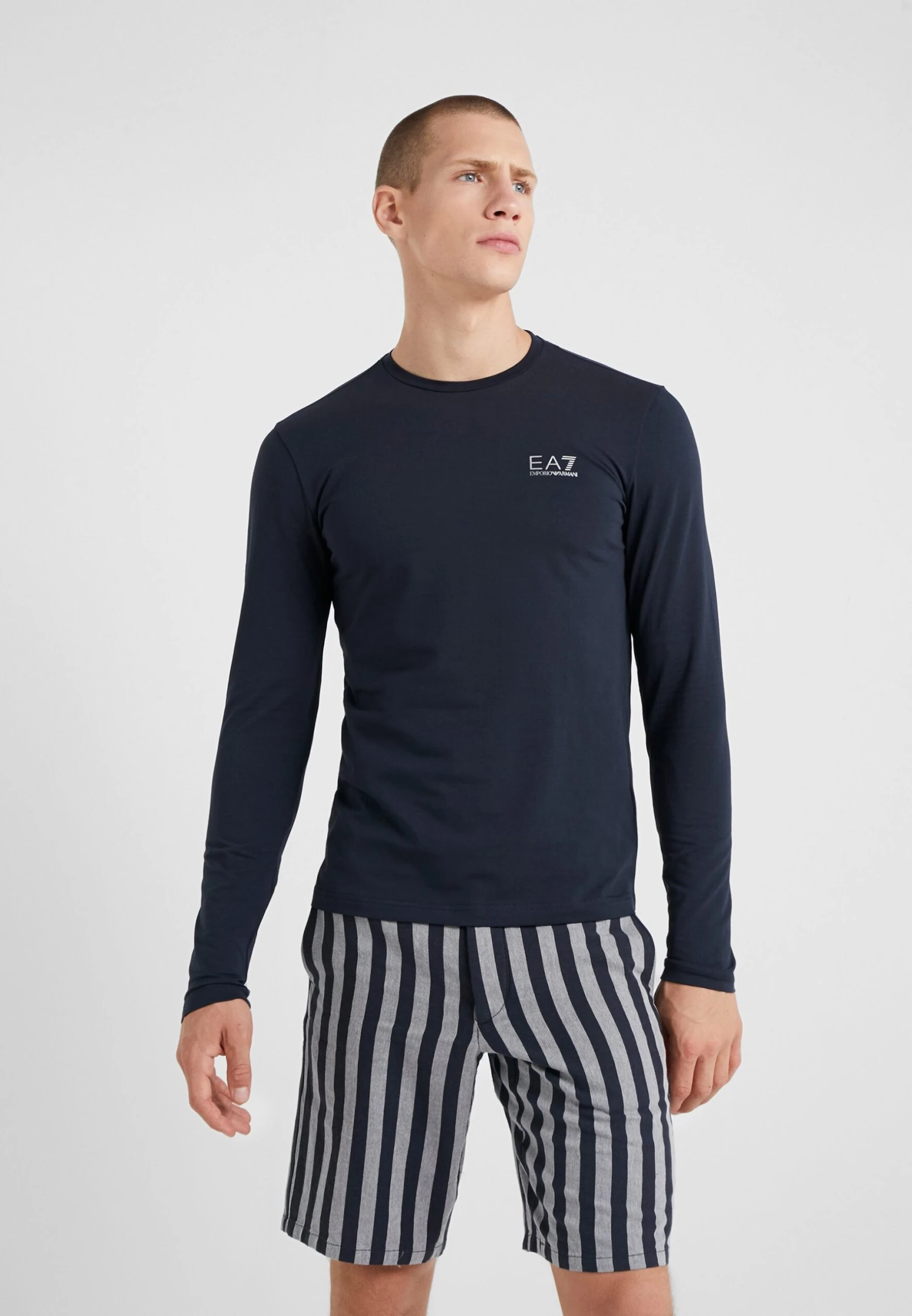 EA7 Emporio Armani Long Sleeved Top - Navy 3 EA7 Emporio Armani Long Sleeved Top - Navy