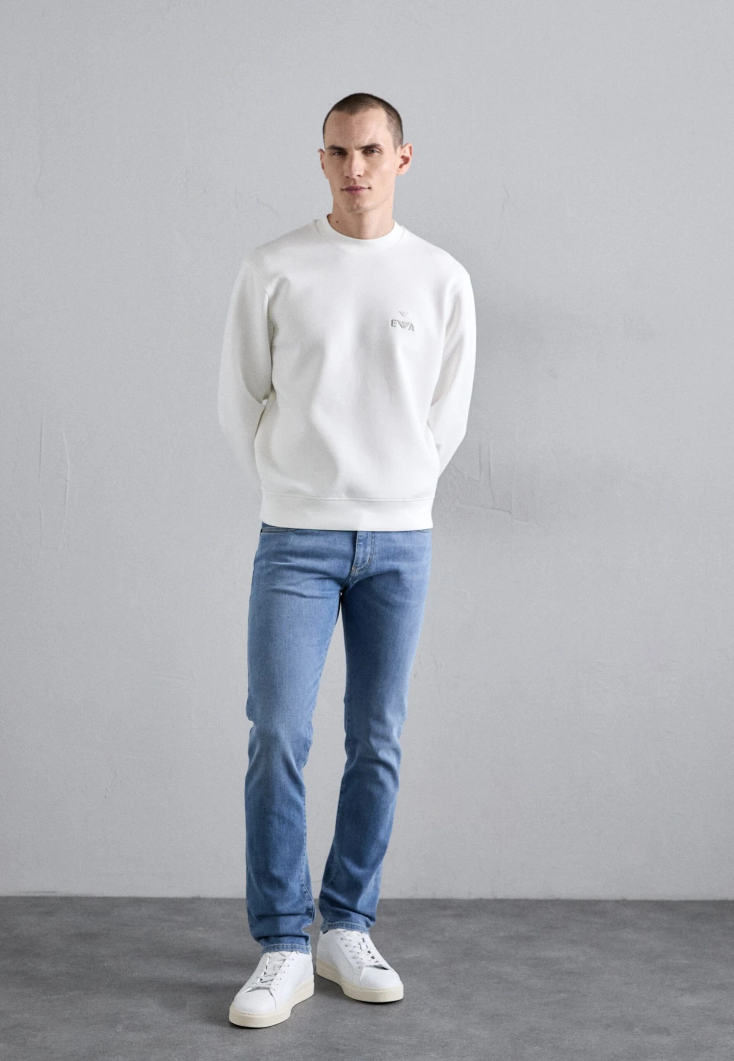 Emporio Armani POCKETS PANT - Straight Leg Jeans - Light Blue Denim 4 Emporio Armani POCKETS PANT - Straight Leg Jeans - Light Blue Denim - Image 2