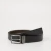 Emporio Armani TONGUE BELT - Belt - Nero/testa Di Moro