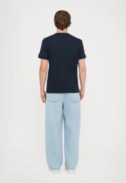 EA7 Emporio Armani LOGO SERIES TAPE TEE - Print T-shirt - Blue -Total Wear Store fd33d213c58540ddae22e6be7b0b9f1a