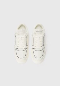 Emporio Armani Trainers - Off White/black -Total Wear Store fdfac0679bbf4250be71a0825fc62b87
