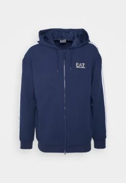 EA7 Emporio Armani Tennis Club Hoodie Light - Zip-Up Sweatshirt - Navy Blue -Total Wear Store fe79ebe1b112419da59a550334774ba9