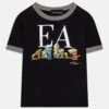 Emporio Armani Smurfs Unisex - Print T-Shirt - Blu Navy