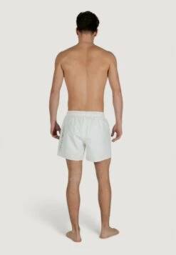 EA7 Emporio Armani Swimming Shorts - White Silver -Total Wear Store febea58bcf904614bc545395f24891d8