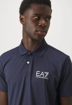 EA7 Emporio Armani MULTI VENTUS7 - Polo Shirt - Navy Blue -Total Wear Store ff0cba6aedc14970b584f3b54bf7e8f4